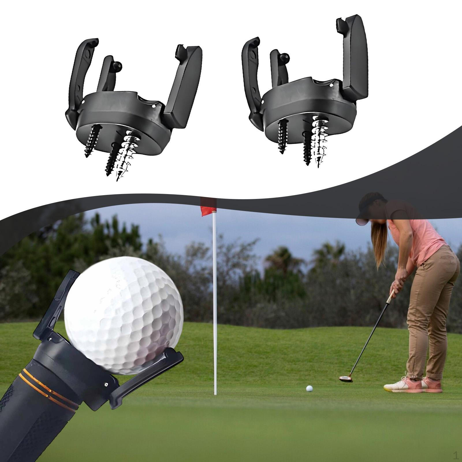 2x Golf Ball Pick up Retriever,Grabber,Put on Putter Grip,Foldable Claw