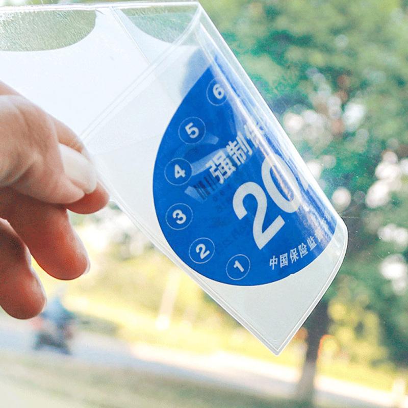 Car Styling Pojistné samolepky Taška bez roztržení Roční kontrola Sign Elektrostatický sáček Čelní sklo