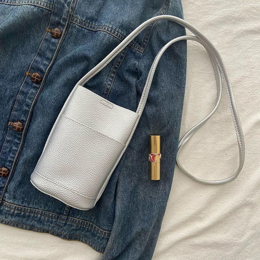 

Purse Crossbody Bag PU Leather Mobile Phone Bag Elegant Travel красный