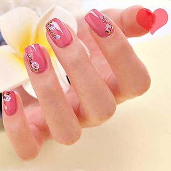 30 Blätter 3D DIY Blumen Nagelkunst Aufkleber Klebeabziehbild Dekor Maniküre Werkzeug