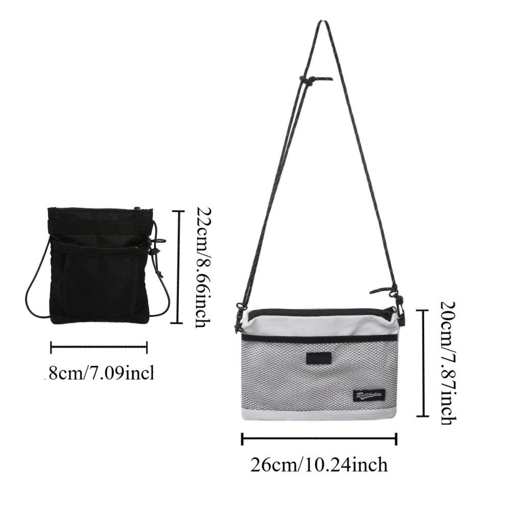 Letter Crossbody Bag Large Capacity Small Square Bag Simple Men's Shoulder Bag  Youth
