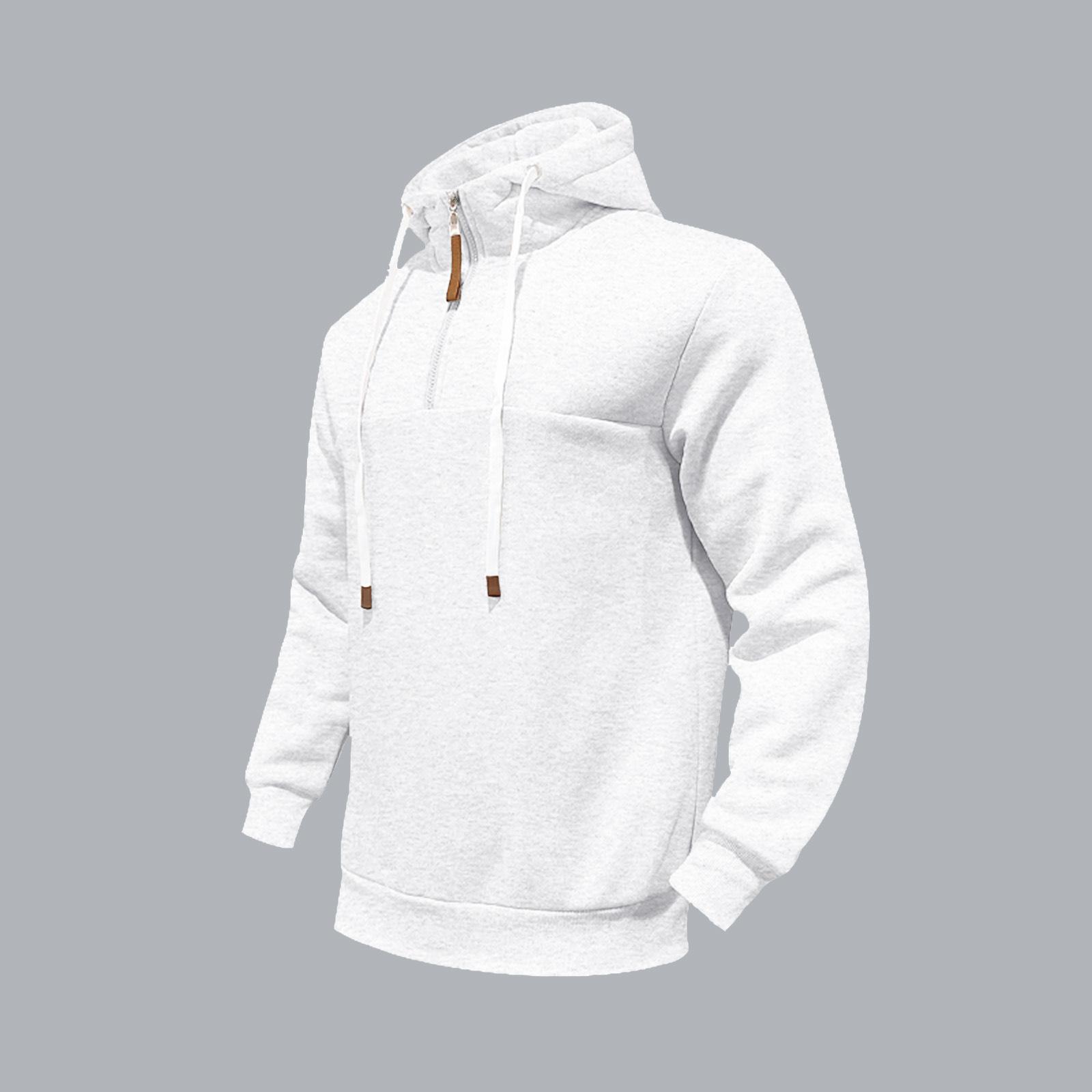 European, American Autumn and Winter American Heavy Hooded Sweater Thickened Casual Jacket Men s Loose Sweater Tank Suit Men S белый