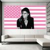 1pc M-Michael J-Jackson American Flag Tapestry Retro Pop Star Wall Art for Bedroom Dorm Music Room Aesthetic Decor