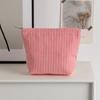 Small Cosmetic Bags Vertical Striped Storage Make Up Bags For Women Lady With Zipper Portable Travel Fashionorganizer Bag