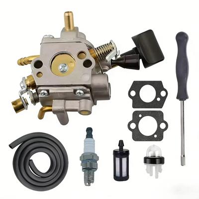BR800 Carburetor for Leaf Blowers with Fuel Filter Gasket and Bulb 8 Piece Replacement Kit for BR800X BR800CE Models