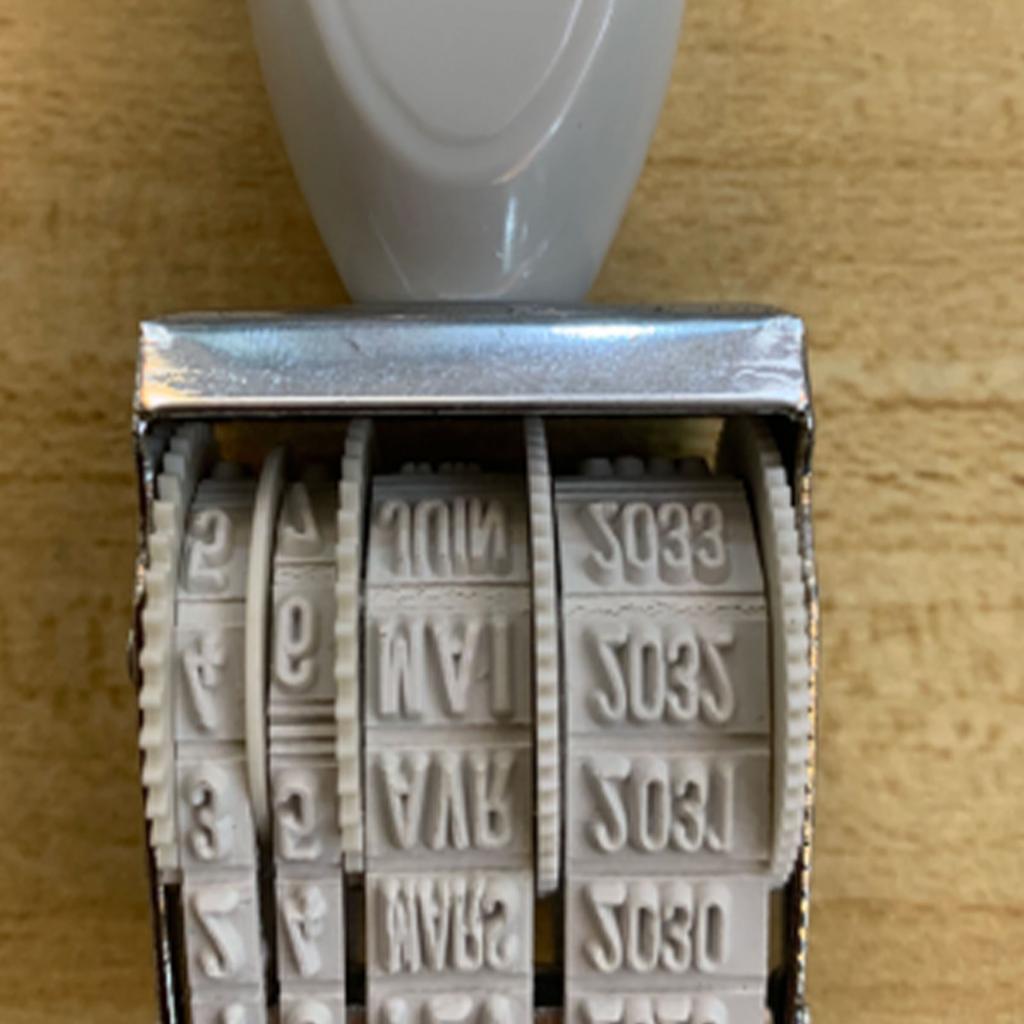 Rubber Stamp Line Dater Spanish Date Stamp French Date Stamp Office Stamp Tool for Scrapbooking Document File Signing