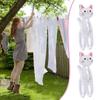FmtwPhn Cat Clothespins, Clothes Clips, Cat-Shaped Towel Clips | Non-Slip, No-Stain Clothes Hanger Clothespins for Drying Clothes