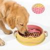 Silicone Anti-Choke Bowl Non-Slip Licking Bowl Colorful Pet Food Dish  Pet Enrichment