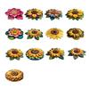 Floor Mat Large Size Non-Slip Backing Plush Rug 3D Sunflower Design Door Mat Living Room Bathroom Kitchen Decoration