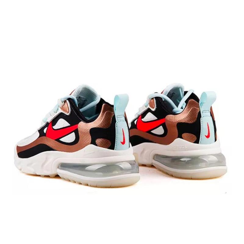 Nike Air Max 270 React Red Bronze Women's Sneakers Casual Shoes CT3428-100
