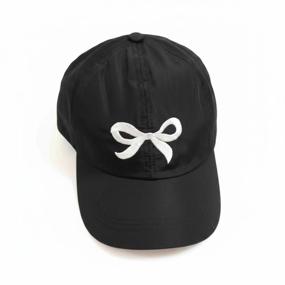 Fashion Embroidery Bow Children's Baseball Cap Quick Drying Breathable Baby Empty Top Hat Casual Anti-UV Sun Hat Outdoor