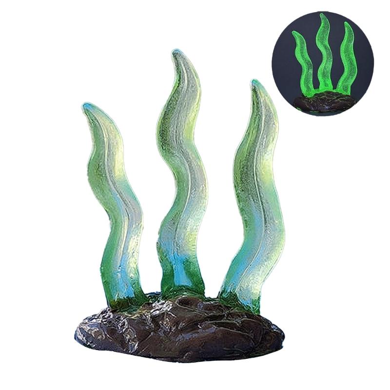 Aquariums Glowing Resin Coral Decoration Fishtanks AquaticUnderwater Ornament Landscaping Safety Decor for Fish Shirmps