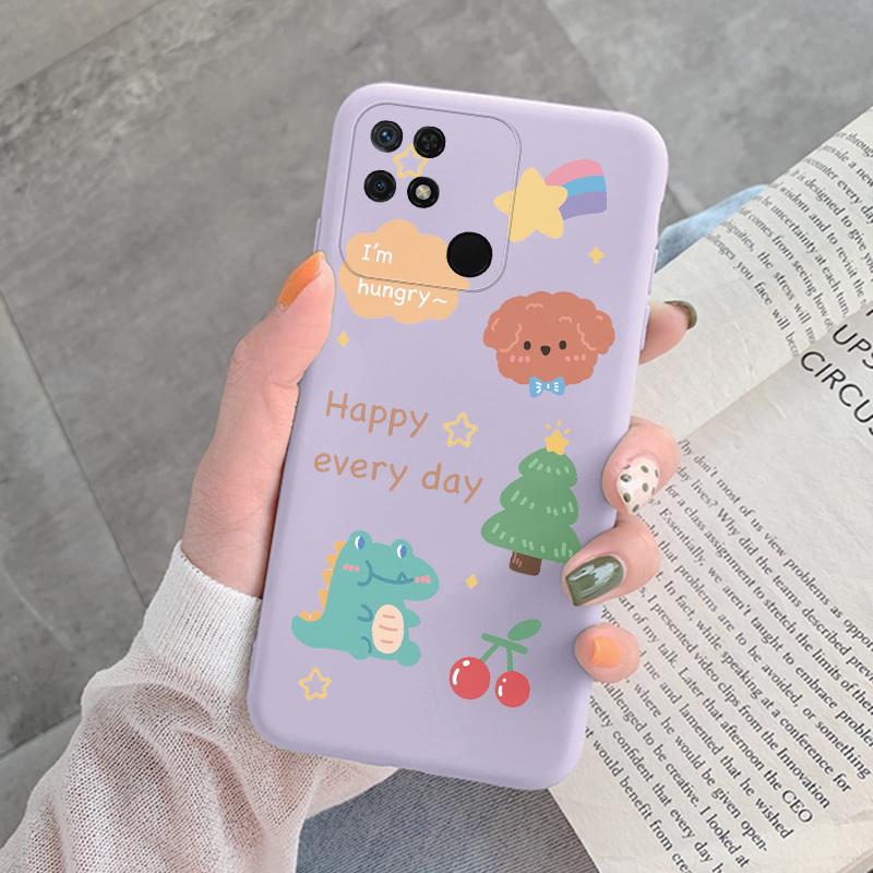 For Redmi 10C 10 C Back Cover Protective Case Soft Silicone Cute Cartoon Cat Frog Phone Case For Xiaomi Redmi 13C 14C 12C Coque