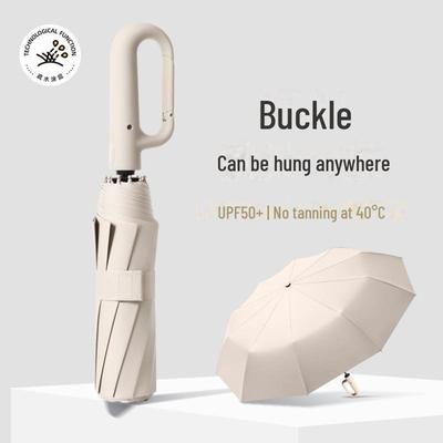 Automatic Dual-Use Folding Umbrella: Premium Sunshade & Rain Protection with Custom Logo
