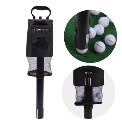 Portable Ball Retriever Shag Bag Ball Pick Up with Removable Tube Practice Collector