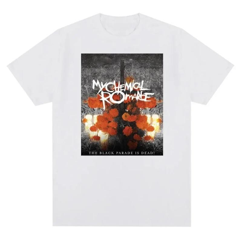 My Chemical Romance Mcr Band Uomo Donna T-shirt in cotone T-shirt stampata T-shirt casual a maniche corte Streetwear Trend Tee Tops