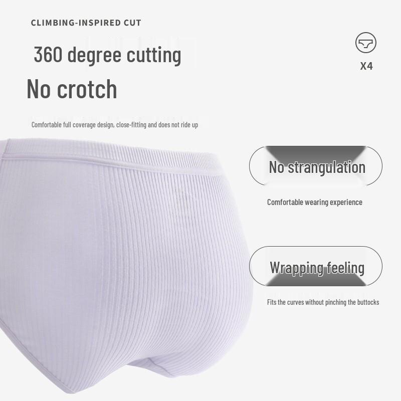 Ailier & Aurora Girls' Pure Cotton Cartoon Underwear (4-Pack)