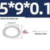 304 Stainless Steel Ultra-Thin Flat Washers - Available in Thickness: 0.1mm, 0.2mm, 0.3mm, 0.5mm