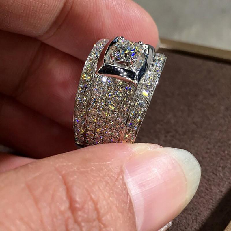 CopperDazzling Cubic Zirconia Gorgeous Ring for Women Trendy Accessories Delicate Wedding Engagement Jewelry