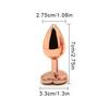 Roségold Herzform Erwachsene Gay Produkte Sexspielzeug Für Kristall Metall Analperlen Butt Plug Prostata-Massagegerät Stimulator Weiblich Männlich