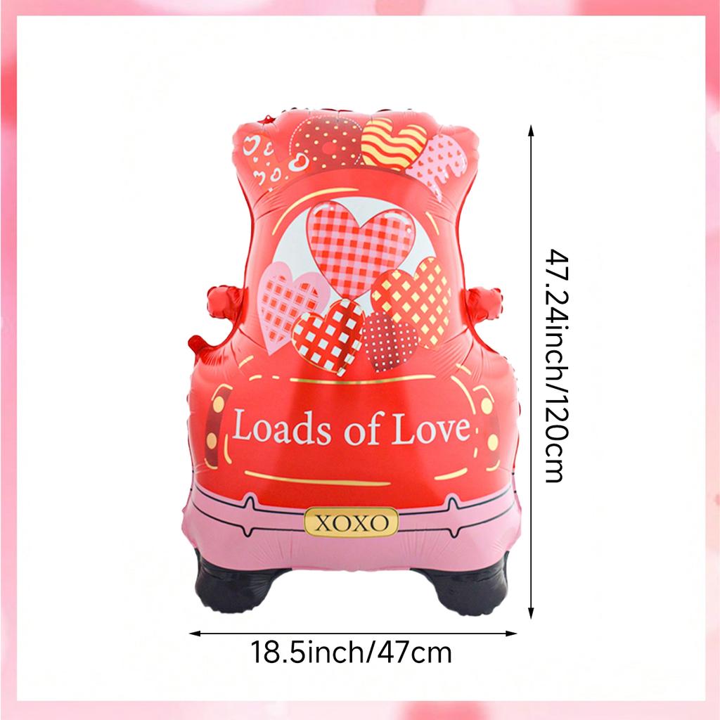 1pc Valentine's Day Standing Balloon, Valentine's Day Party, Wedding, Anniversary, Romantic Decoration, Surprise Night