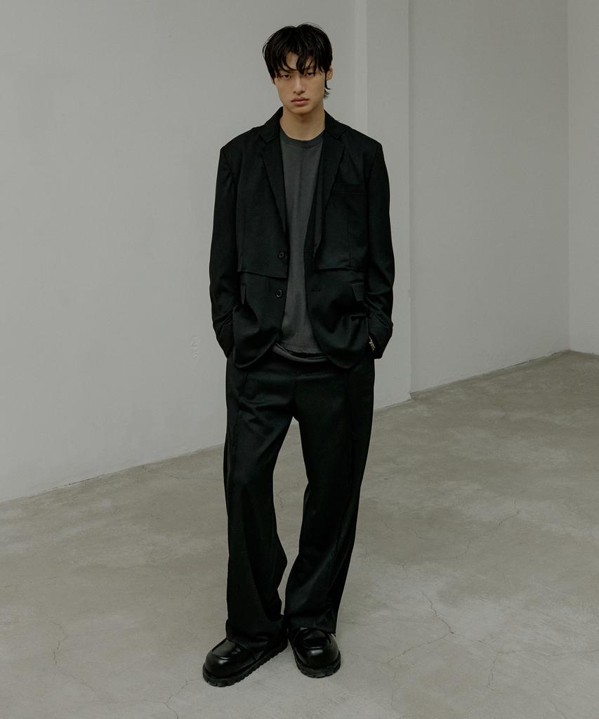 Endoor Layered Blazer (Black)