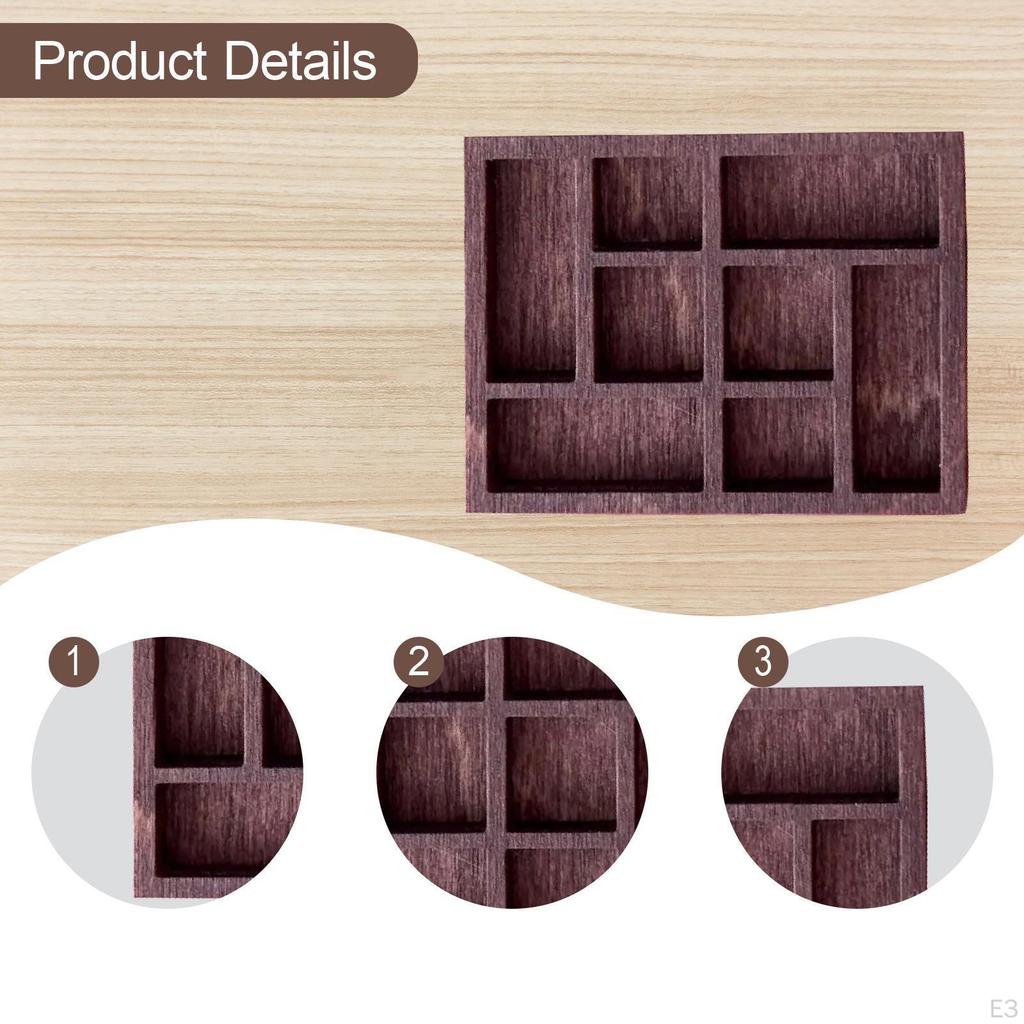 Kompaktní organizér na šperky s dřevěným podnosem pro domácnost