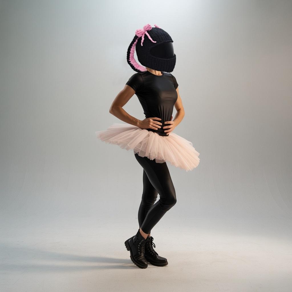 Czapka na kask Girly Bunny Rider