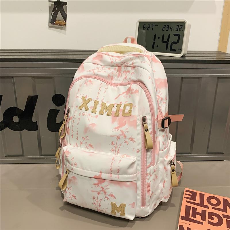 

Школьный рюкзак новый школьный рюкзак Guochao тай-дай высококачественный парный повседневный рюкзак высококачественная воздушная подушка молодежный студенческий рюкзак