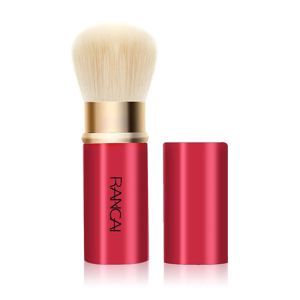 Compact Retractable Makeup Brush - Blush, Powder, Mushroom Head Tool