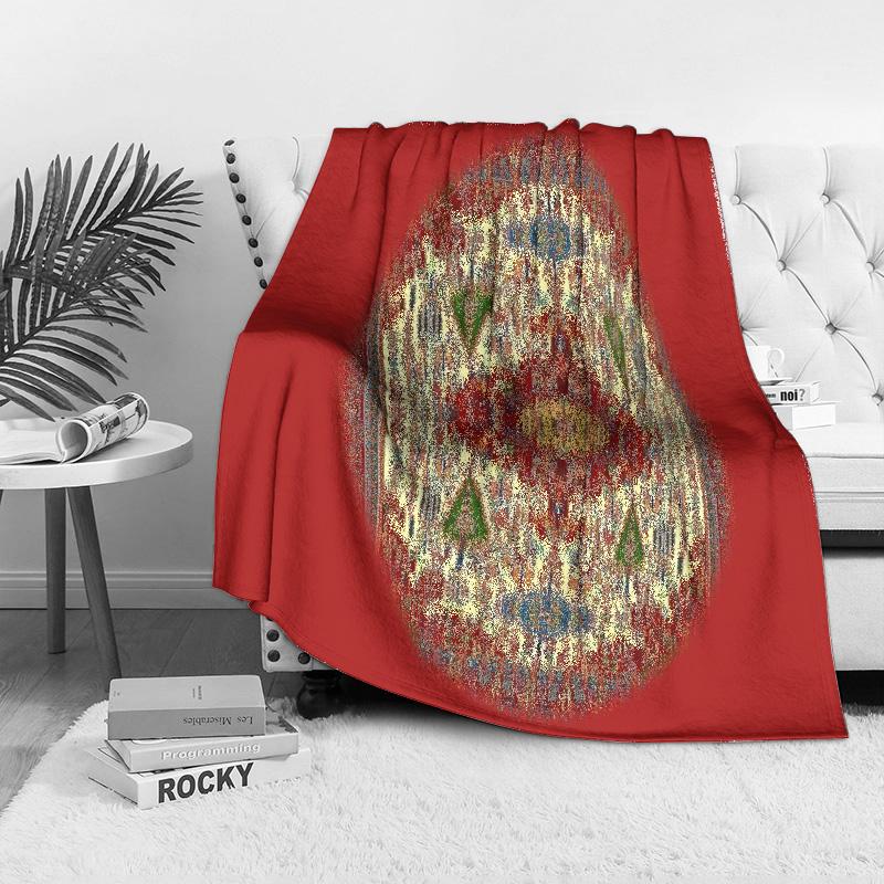 Turkish Vintage Ethnic Kilim Wool Throw Blanket Bedspread Sofa Cover Decorative Cushion Rug Home Decor