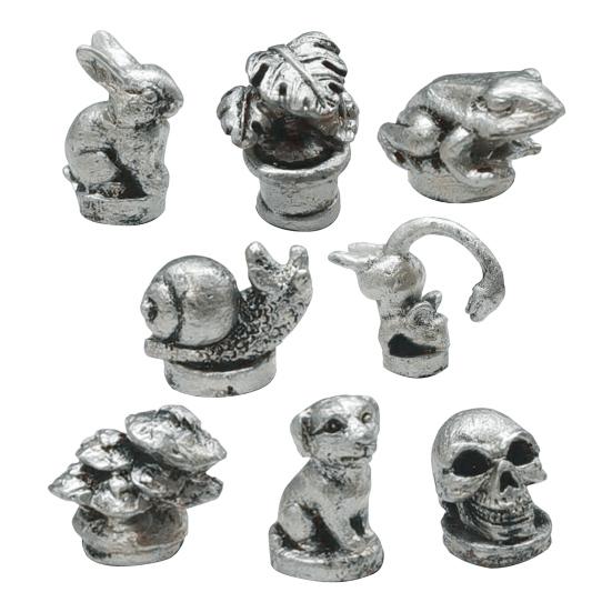 8PCS Hinge Decorative Ornaments Resin Miniature Figurines Hinge Toppers Retro Style Home Decorations for Cabinet Doors
