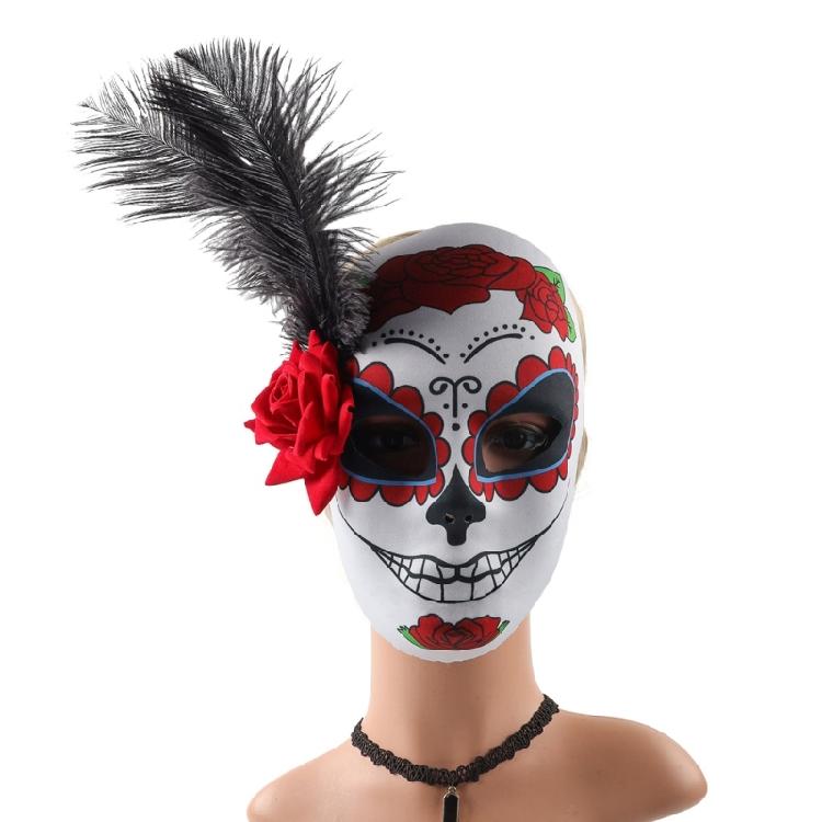 Day of the Dead Mask Full Face Mask Halloween Mask Sugar Skulls Mask Mexicans Masquerade Mask Party Mask for Carnivals