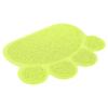 PVC-Katzenstreu-Matte, wasserdicht, rutschfest, Pfotenform, Futternapf, Tischset, Heimtierbedarf(Grüne Pfote