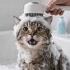 Silicone Soft Teeth Pet Hair Brush Remover Multi-functional Shampoo Dispenser Brush  Cat Grooming