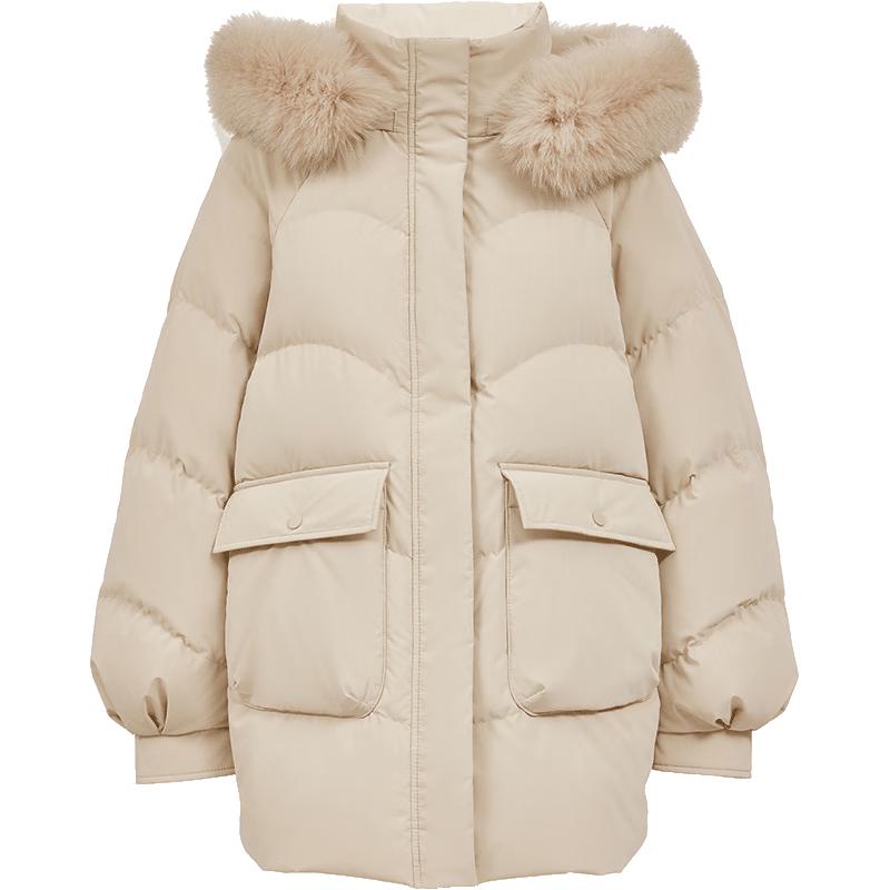 

VEROMODA Women s Hooded 90% Duck Down Jacket M