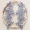1Pair Polyester Fiber Embroidery Flower Patches DIY Handmade Floral Patches Floral Applique Lace Patch Clothing Accessories