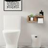 Wooden Wall Mounted Towel Rack & Tissue Holder with Shelf Farmhouse Bathroom Organizer Mounted Towel Rack Tissue Holder