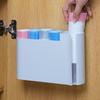 Plastic Pull-out Type Trash Bag Dispenser Dual-Compartment Waste Bag Storage Box  Cabinet Door