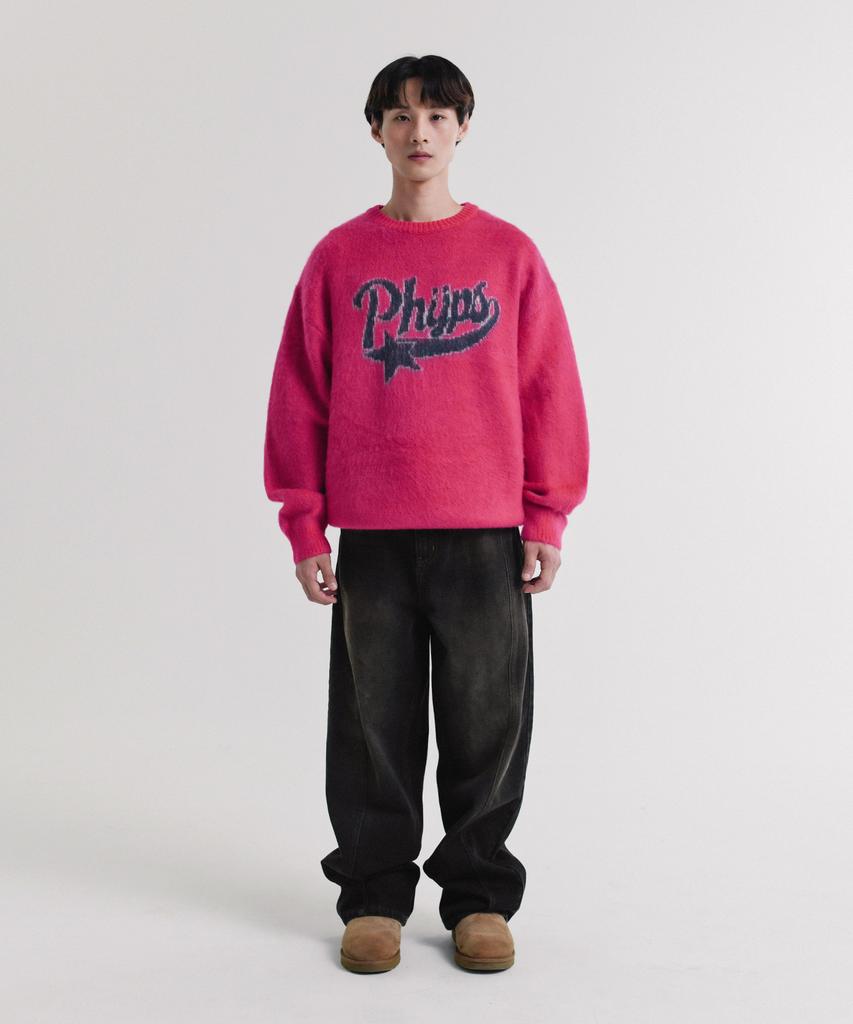 PHYSICAL DEPARTMENT Startail Brushed Knit_Hot Pink
