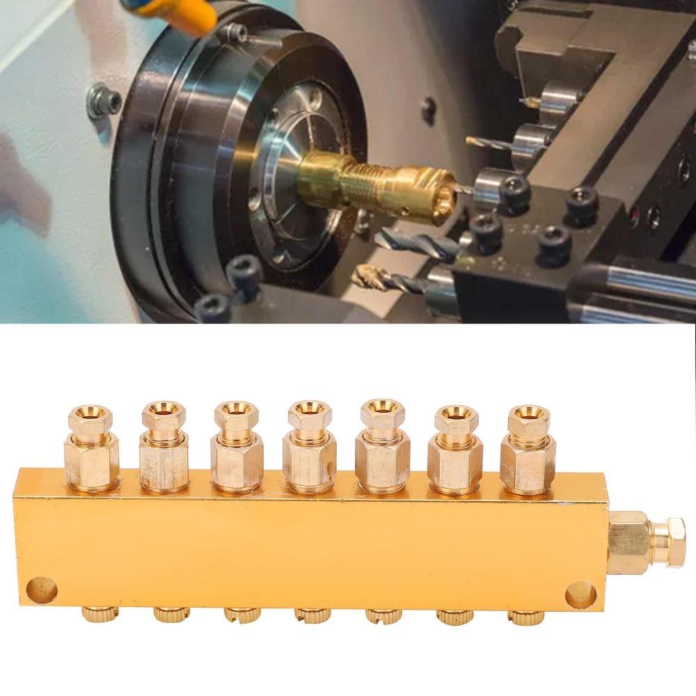 

Adjustable Design Lubrication System Separator Divider Valve CNC Machining Center 1 in 7 Out