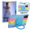 Kids Funda Case For Blackview Tab 90 WiFi 2024 10.92 inch 360 Rotating Stand Cover Soft Silicone With Handle Grip Shoulder Strap