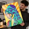 Amy Winehouse Pop Art Portret D Textuur Metaal Poster Aangepaste Muurkunst Blikbord Cadeau voor Mancave Badkamer Decoratie Kamer Huis