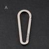 Spring Snap Hook Keychain Clip Titanium Alloy Outdoor Carabiner Tool for Camping