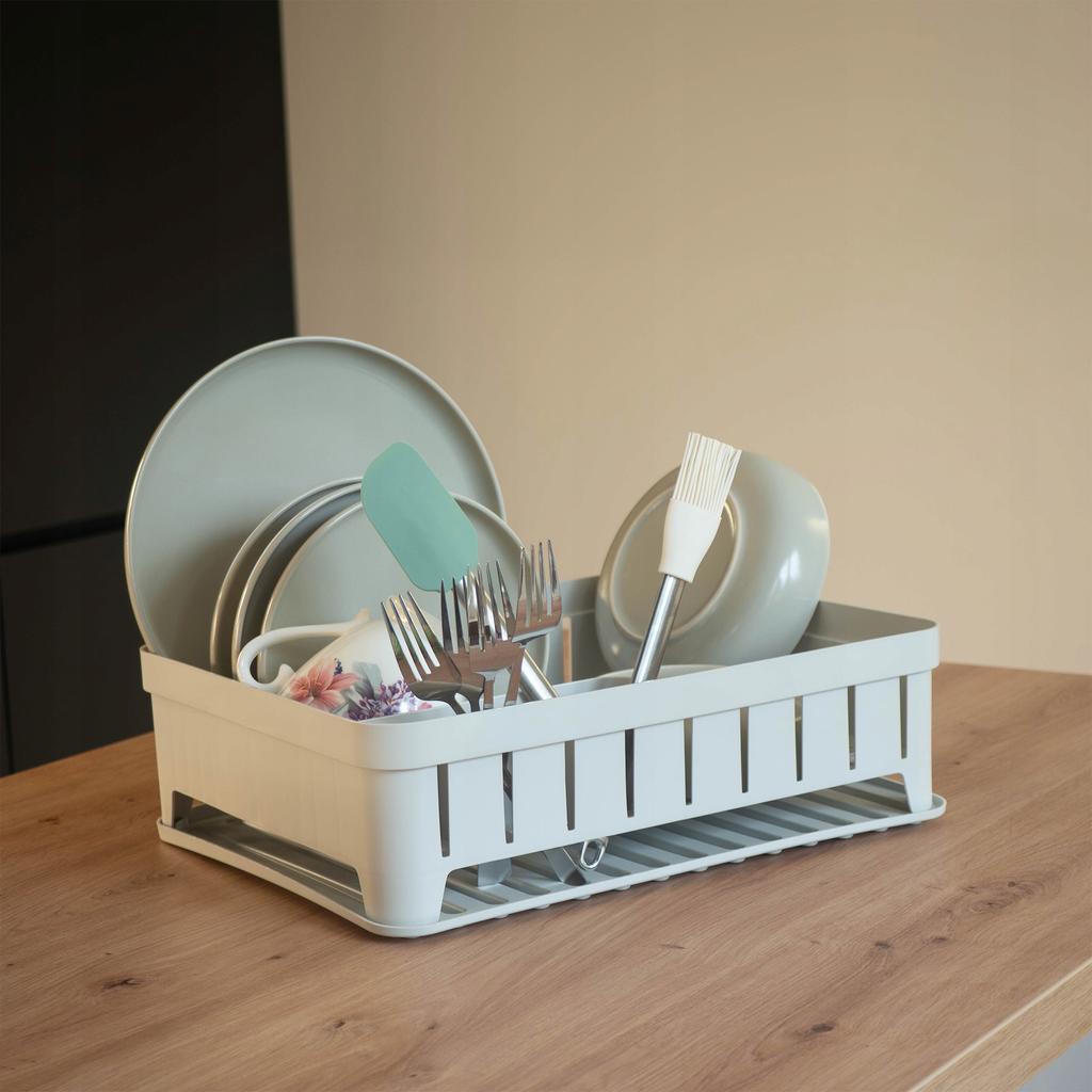 KADAX Single-Tier Dish Drying Rack with Dish Drainer