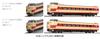 KATO N Gauge 381 Series Panorama Shinano Release Specification Additional Set Railway Model Train 3-Car 10-1691