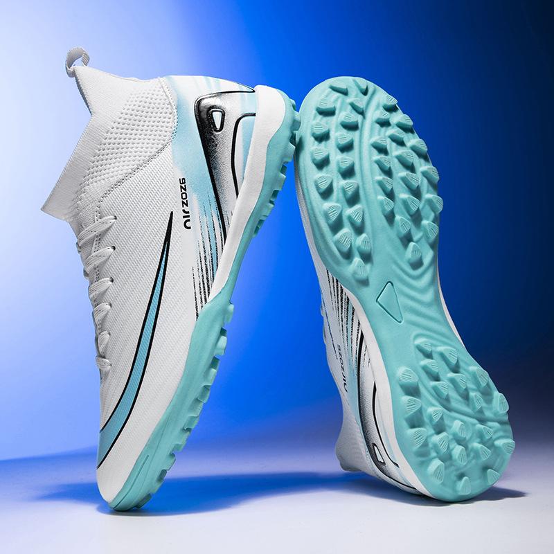 New Youth High-Top Football Shoes Student Youth Grass Spikes Men'S And Women'S Broken Nails Training Shoes