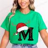 Fashion Merry Christmas Gift for Female Clothing Christmas 26 Alphabet Print TShirt for Women Casual Xmas Tees Short Sleeve Top