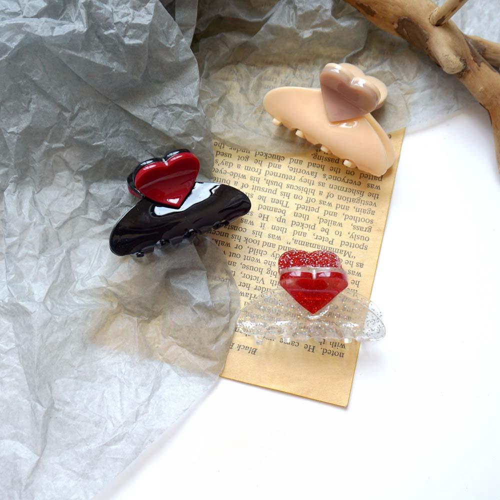 Cute Wild Medium Girls Love Fashion Hairpin Acrylic Hair Claw Barrette