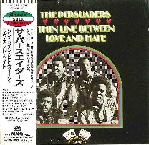 

CD PERSUADERS - Thin Line Between Love And Hate AMCY73 Atlantic 1990 Japan Pop Used